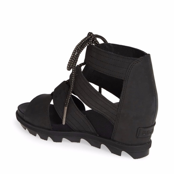 $150 NIB Sorel Black Joanie Cage Sandal. - Picture 2 of 7